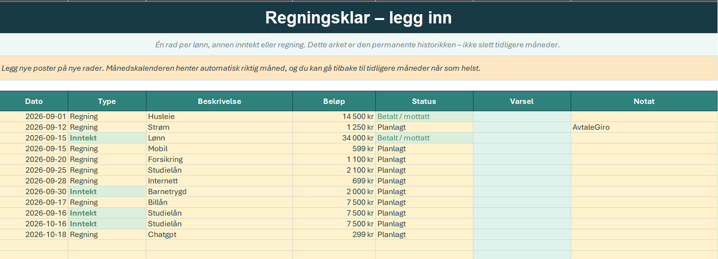 Regningsklar